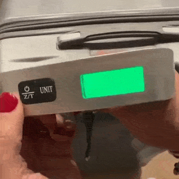 Báscula Digital de Equipaje Con Precisión de 10g y Pantalla Retroiluminada