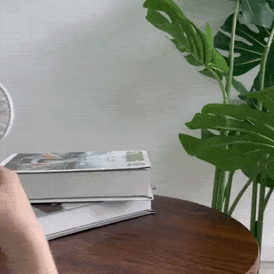 Ventilador Portátil Plegable 5 Velocidades — Manos Libres con Pantalla LED, Cuello y Escritorio