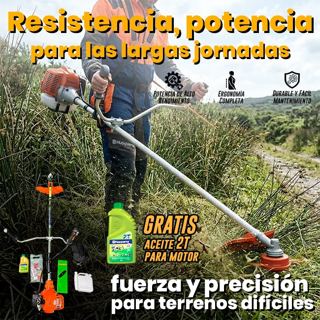 Guadaña Husqvarna 143 R II Profesional + GRATIS Aceite Motor 2T
