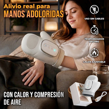Guante Masajeador De Manos Eléctrico Terapia De Calor Y Compresión