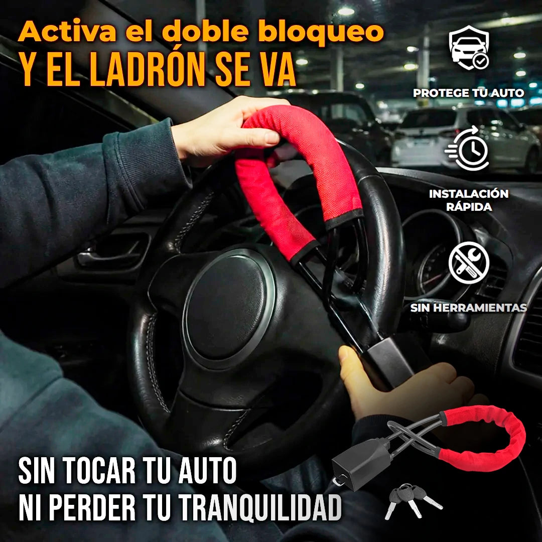 Cable Bloqueo De Volante Y Cinturón De Seguridad Universal