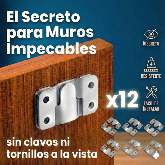 Soporte Invisible x12 Piezas