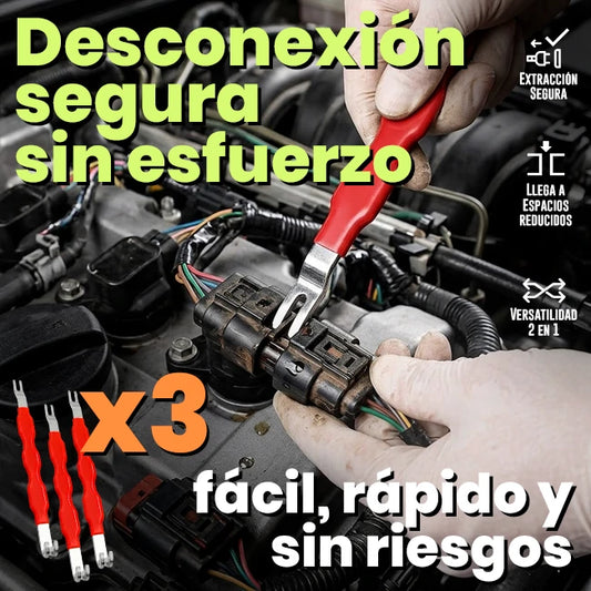 Kit x3 Extractores Separadores Para Conectores Eléctricos Automotrices