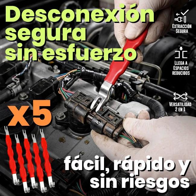PACK x5 Extractores Separadores Para Conectores Eléctricos Automotrices