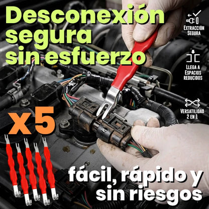 PACK x5 Extractores Separadores Para Conectores Eléctricos Automotrices