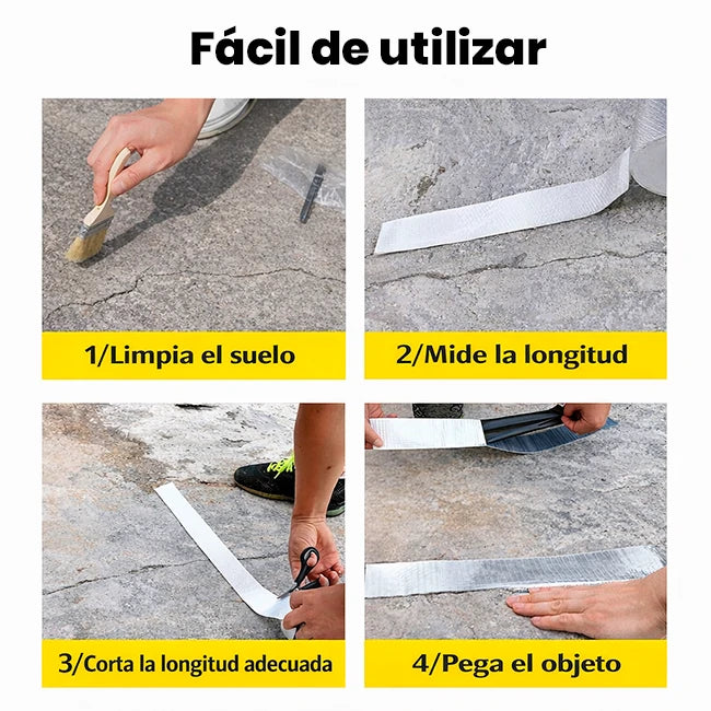 Pack x3 Cinta Butilo Profesional Sellado Impermeable