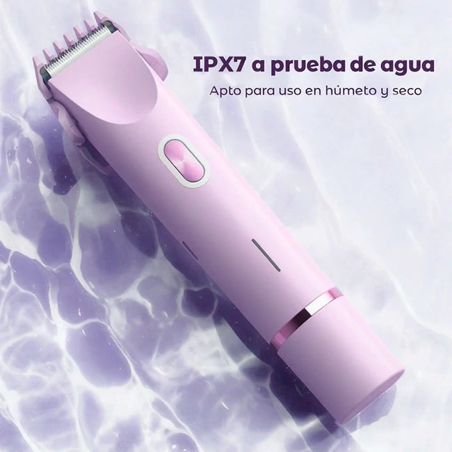 Kit Rasuradora Eléctrica Para Mujer 2 En 1 Recargable