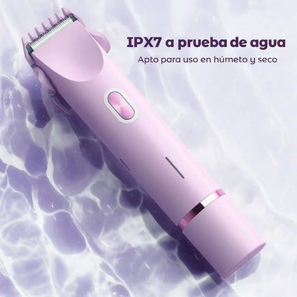 Kit Rasuradora Eléctrica Para Mujer 2 En 1 Recargable