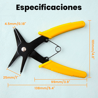 Alicates para Anillos de Presión 2 en 1 🎁Alicate + 225 Anillos GRATIS🎁