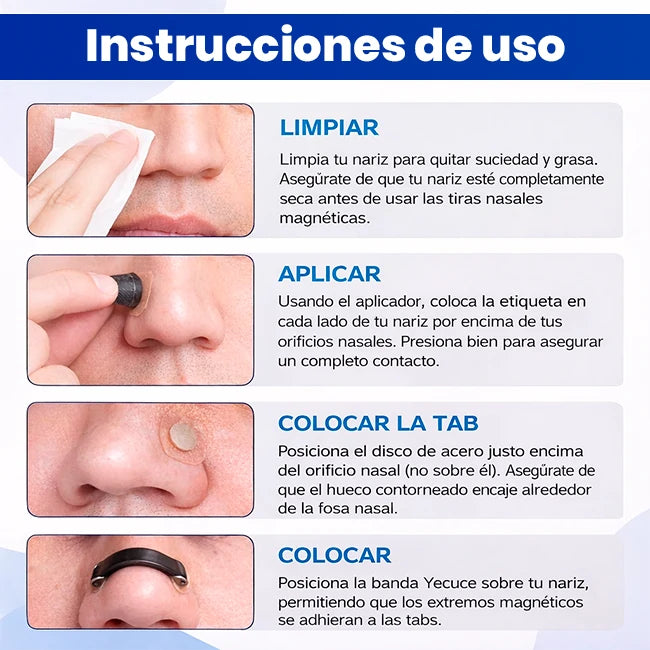 Kit Dilatador Nasal Magnético Anti Ronquidos