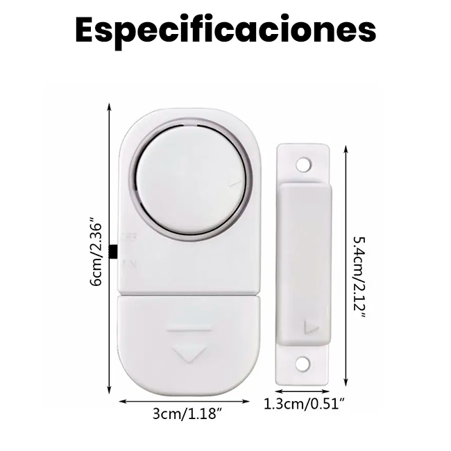 Alarma Inalámbrica de Seguridad para Puerta y Ventana x3