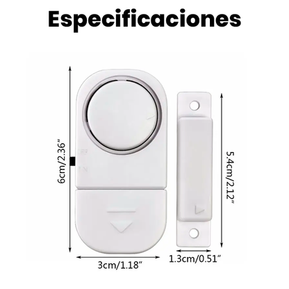 Alarma Inalámbrica de Seguridad para Puerta y Ventana x3