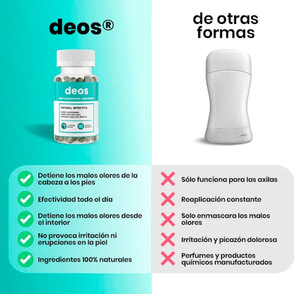 Suplemento Desodorizante Corporal Interno DEOS