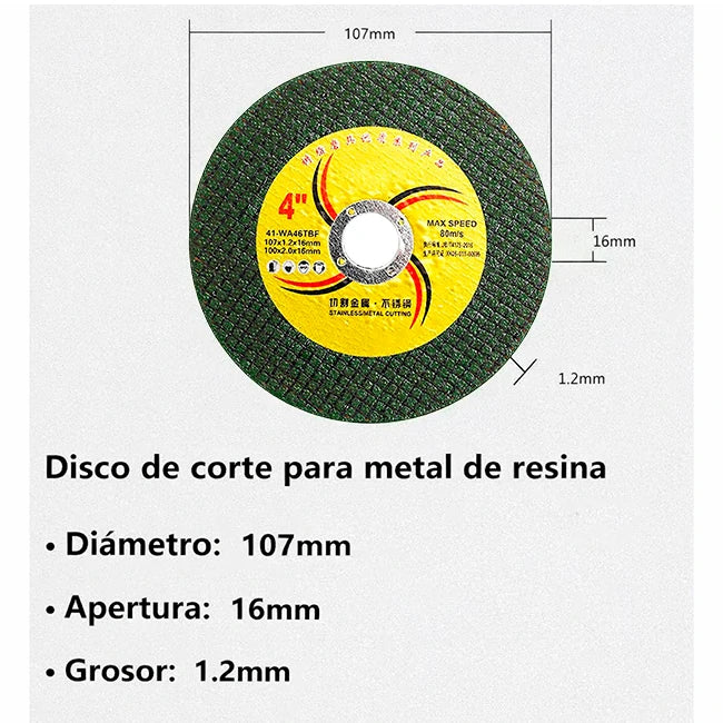 Disco De Corte De Precisión Para Metal x3