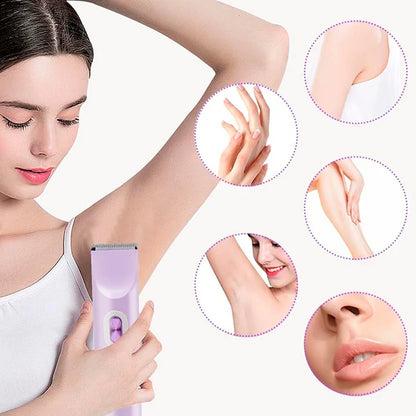 Kit Rasuradora Eléctrica Para Mujer 2 En 1 Recargable