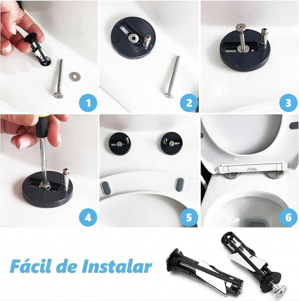 3 Kits de Tornillos De Expansión Para Inodoro