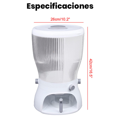 Dispensador Giratorio de Granos de 4 Compartimentos