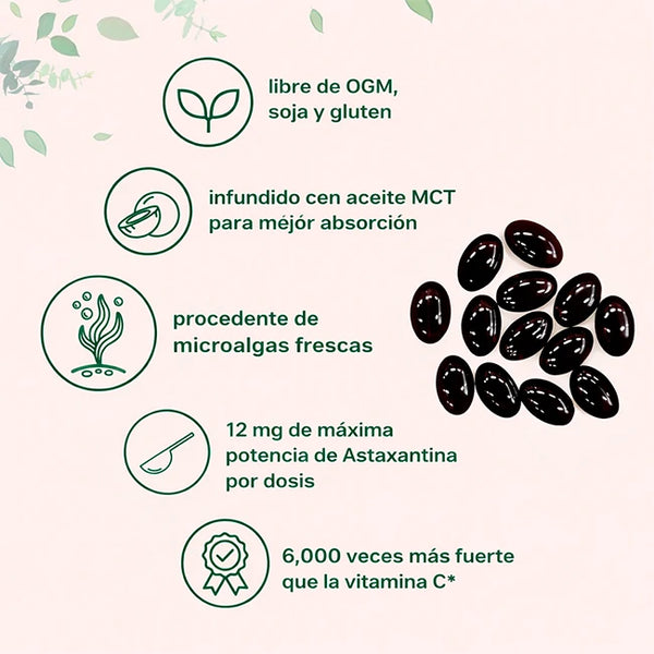 Astaxantina Potente con Absorción Superior