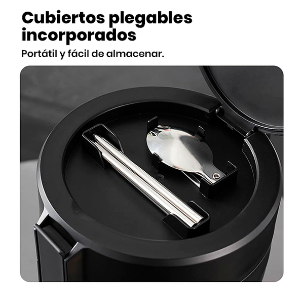 Fiambrera Térmica 4 en 1 Portátil