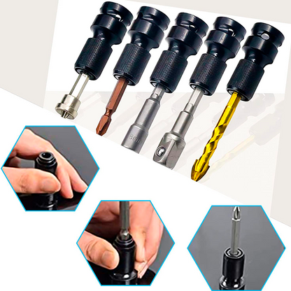 Pack x3 Adaptador Llave Impacto 1/2 a Hexagonal de Carga Rápida