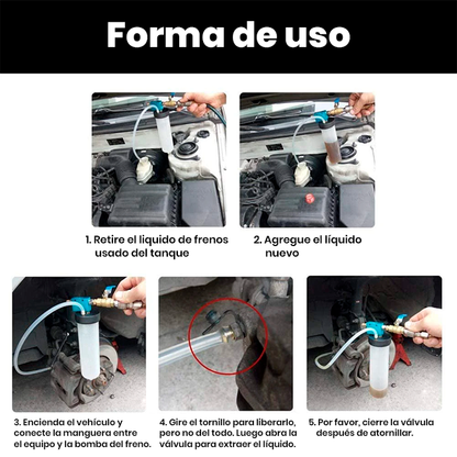 Kit Profesional Extractor de Líquido de Frenos