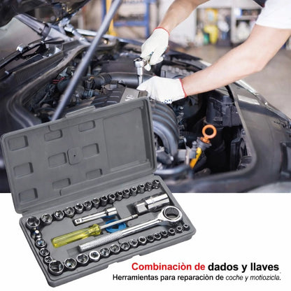 Kit Llave Ratchet 40 En 1 Multifuncional