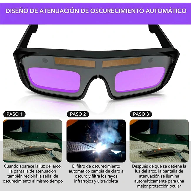 Gafas Protectoras Soldadura Oscurecimiento Fotosensible