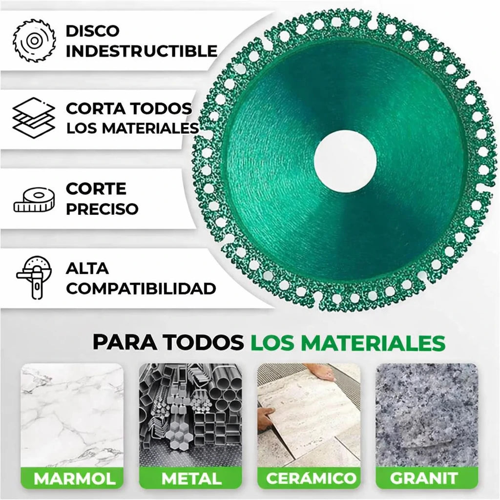 Disco Corte Diamante Indestructible  Multifuncional x3