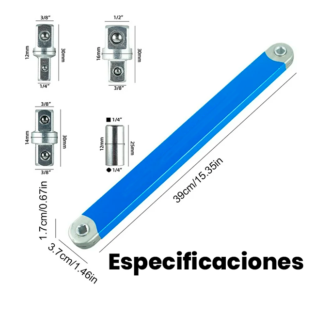 Llave Trinquete de Extensión Multifuncional