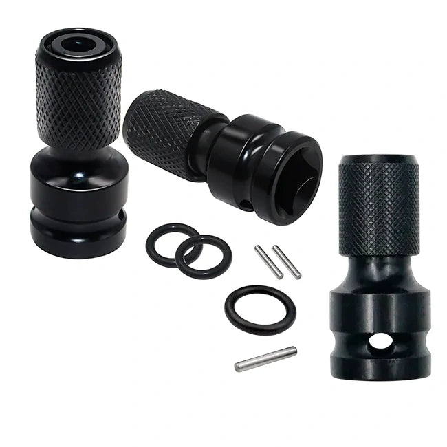 Pack x3 Adaptador Llave Impacto 1/2 a Hexagonal de Carga Rápida