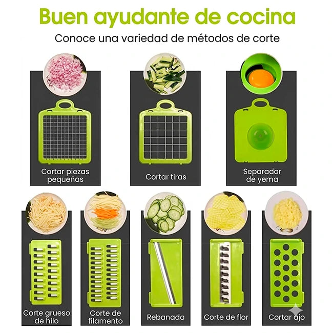 Cortador De Alimentos Multifuncional 14 En 1
