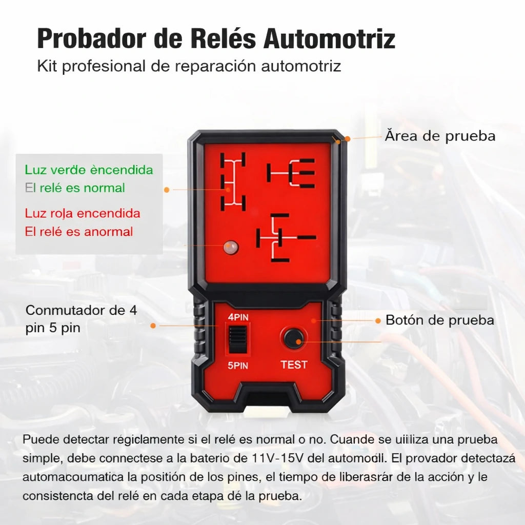 Probador Electrónico Automotriz De Relés  12V
