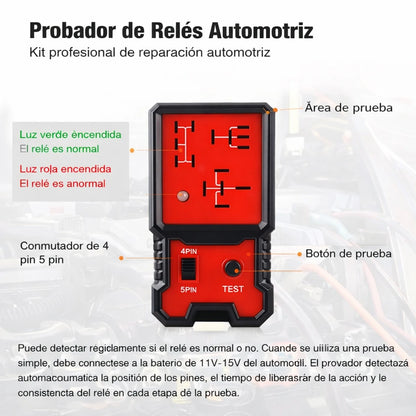 Probador Electrónico Automotriz De Relés  12V
