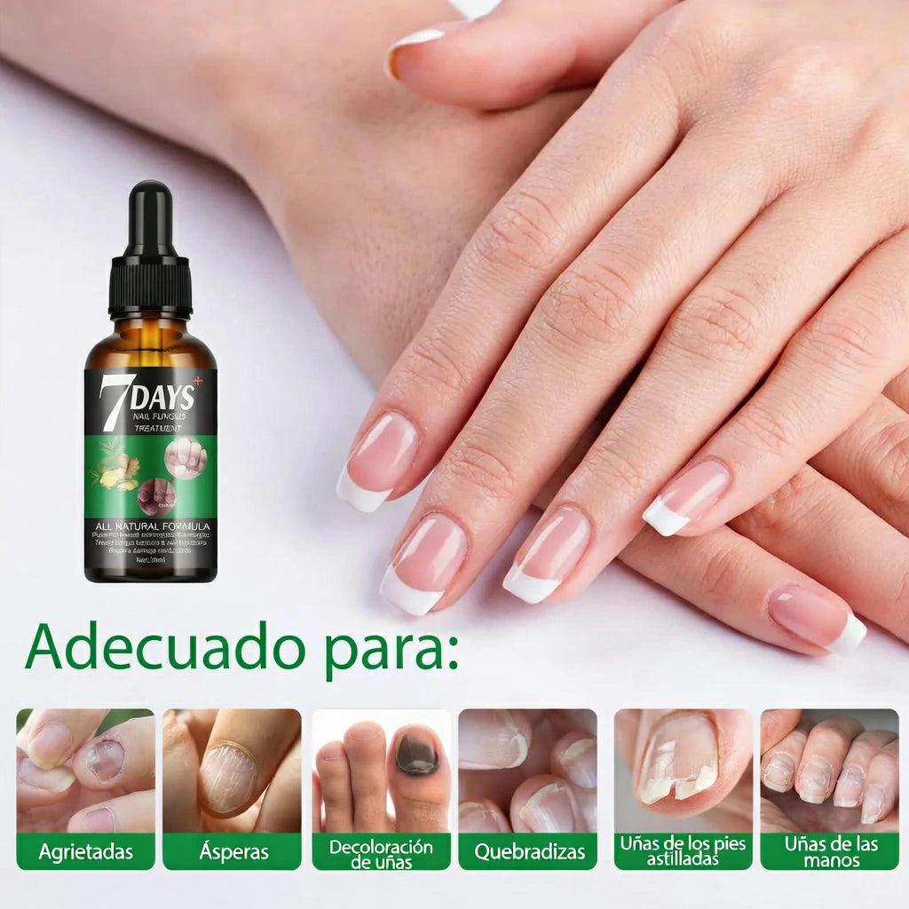 Tratamiento Aceite Jengibre 7 Days Fortalecedor De Uñas x4