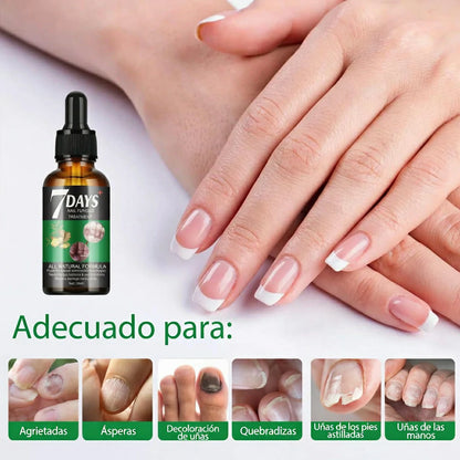 Tratamiento Aceite Jengibre 7 Days Fortalecedor De Uñas x4