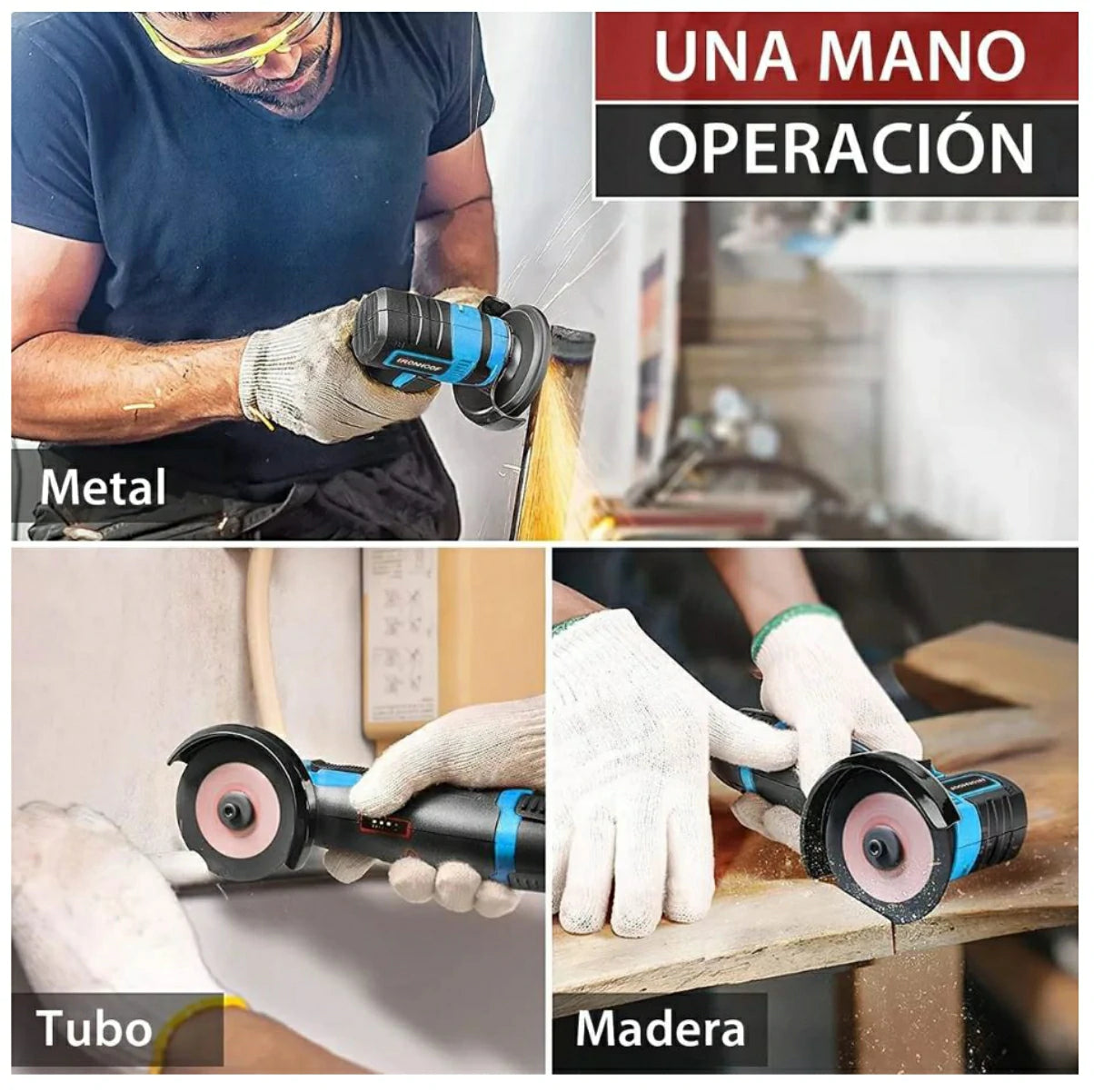 Kit Mini Pulidora Inalámbrica 19500 Rpm 2 Baterías