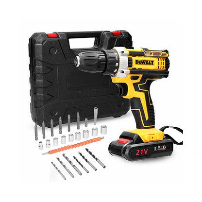 Kit Taladro Inalámbrico DeWalt Atornillador Percutor 24 Piezas