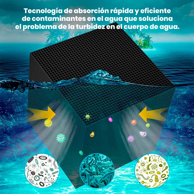 Cubo Purificador De Carbono Para Acuario