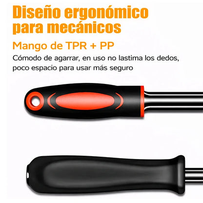 Kit 46 Piezas Llave Trinquete Ratchet  1/4” + Copas y Puntas