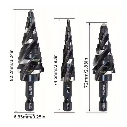 Broca escalonada Metal Fast x3
