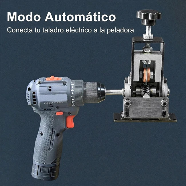 Máquina Peladora De Cables Portátil De Acción Manual y Taladro