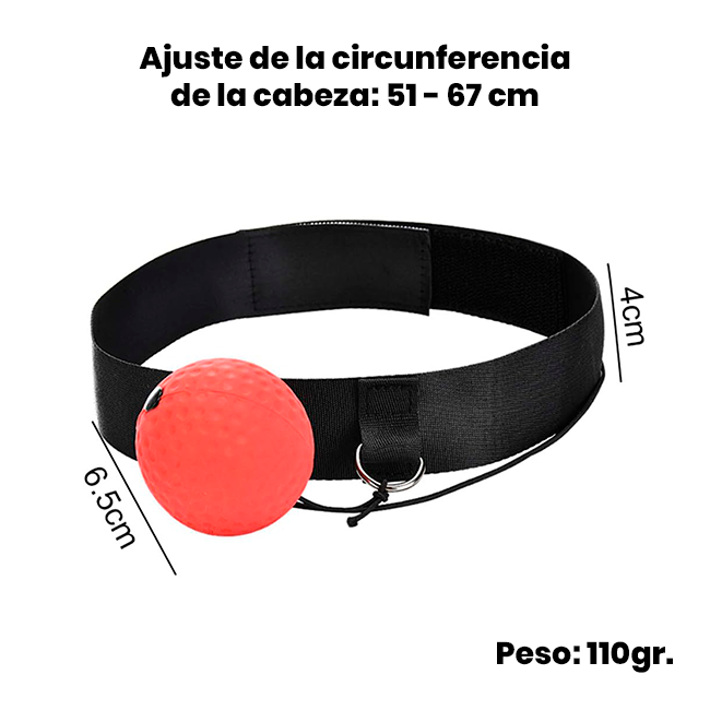Bola de Entrenamiento Boxeo de Banda Ajustable x2