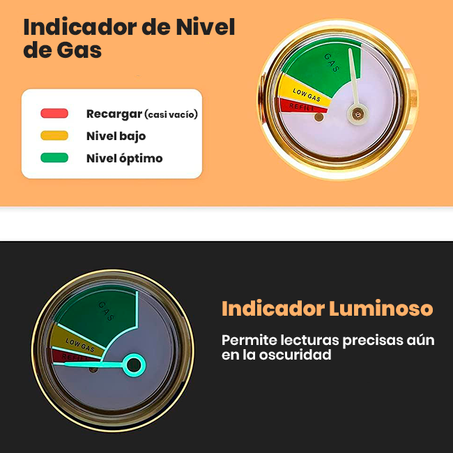 Adaptador de Recarga de Propano con Medidor
