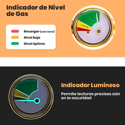 Adaptador de Recarga de Propano con Medidor