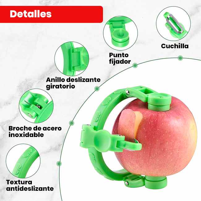 Pelador Giratorio de Frutas y Verduras x3