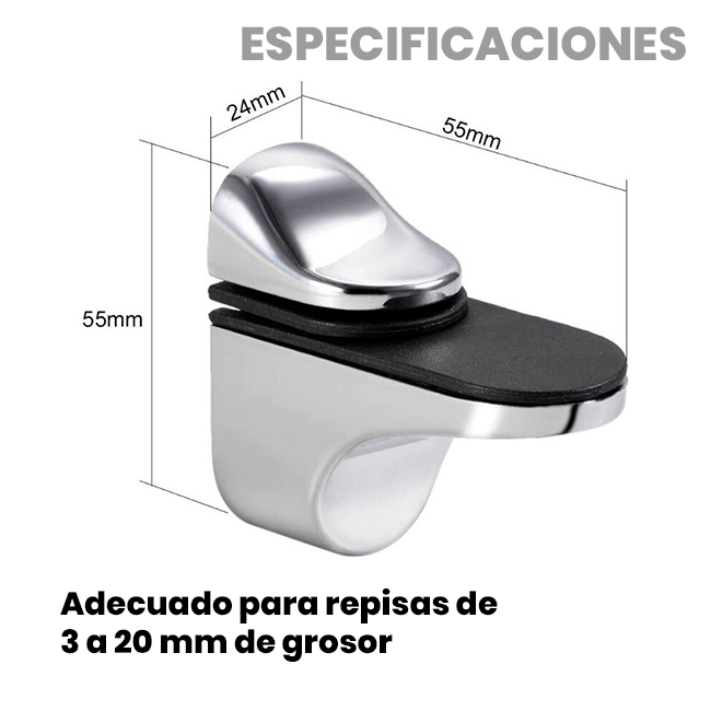 Abrazadera Ajustable para Estante