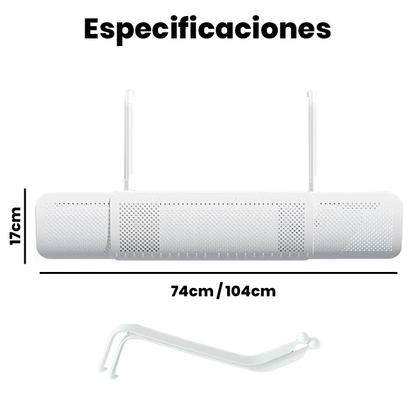 Deflector Aire Acondicionado De Pared Ajustable
