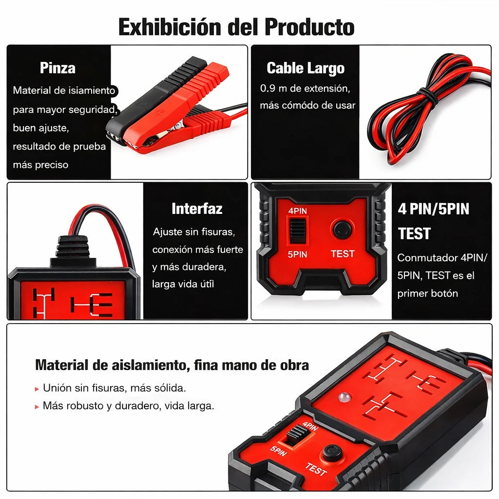 Probador Electrónico Automotriz De Relés  12V