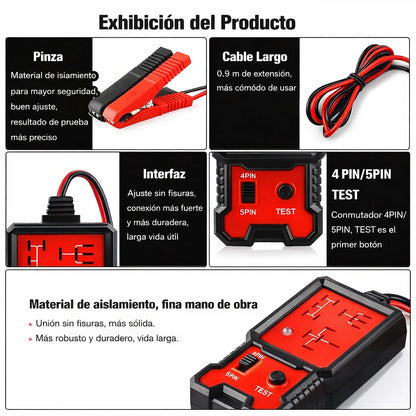 Probador Electrónico Automotriz De Relés  12V