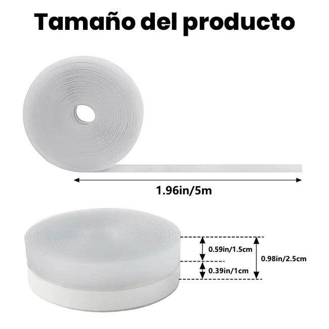 Cinta Burlete Adhesiva Sellado De Puertas y Ventanas 5 Mts